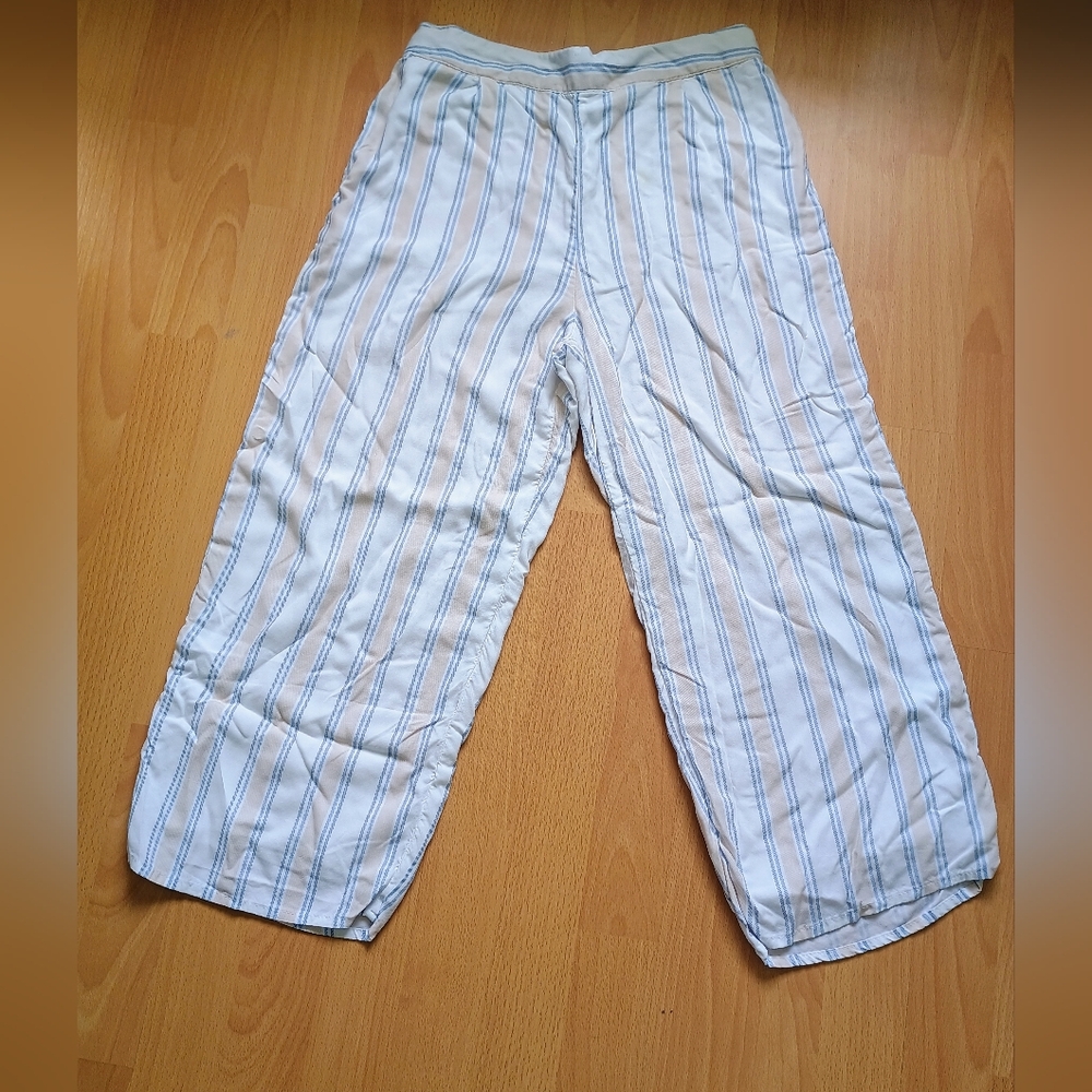 Abercrombie Girls Lightweight Blue/Tan Pants 13/14